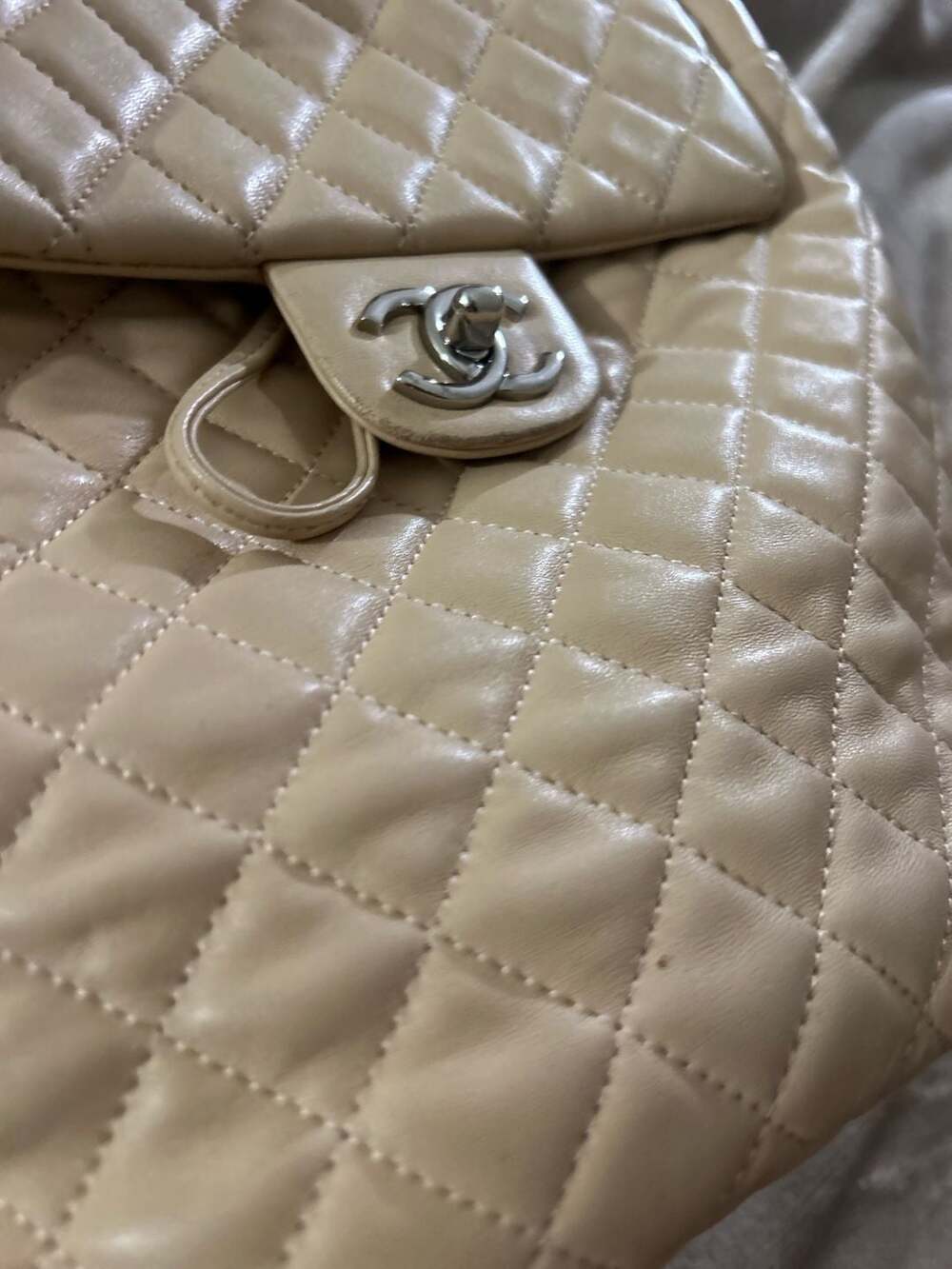 Chanel Quilted Leather Urban Spirit Backpack Beige - Picture 9 of 11